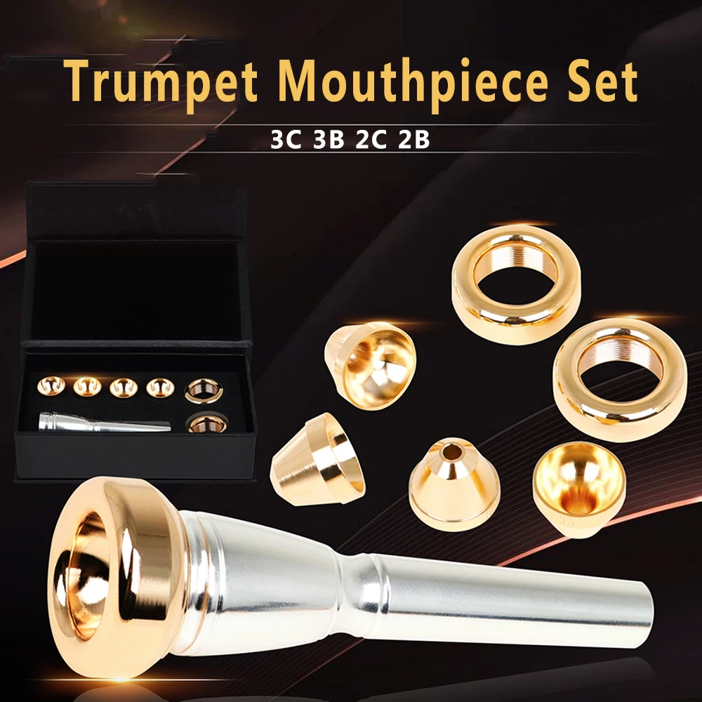 Professional Trumpet Mouthpiece Meg 2C 3C 2B 3B Size For Bach Beginner Musical Trumpet Accessory Replacement Set With Case
Professional Trumpet Mouthpiece Meg 2C 3C 2B 3B Size For Bach Beginner Musical Trumpet Accessory Replacement Set With Case