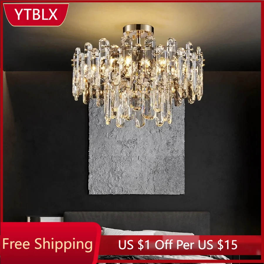 Modern Crystal Ceiling Chandelier For Living Room Led Home Decor Loft Lamp Luxury Round Creative Design Bedroom Lighting Fixture 
Modern Crystal Ceiling Chandelier For Living Room Led Home Decor Loft Lamp Luxury Round Creative Design Bedroom Lighting Fixture