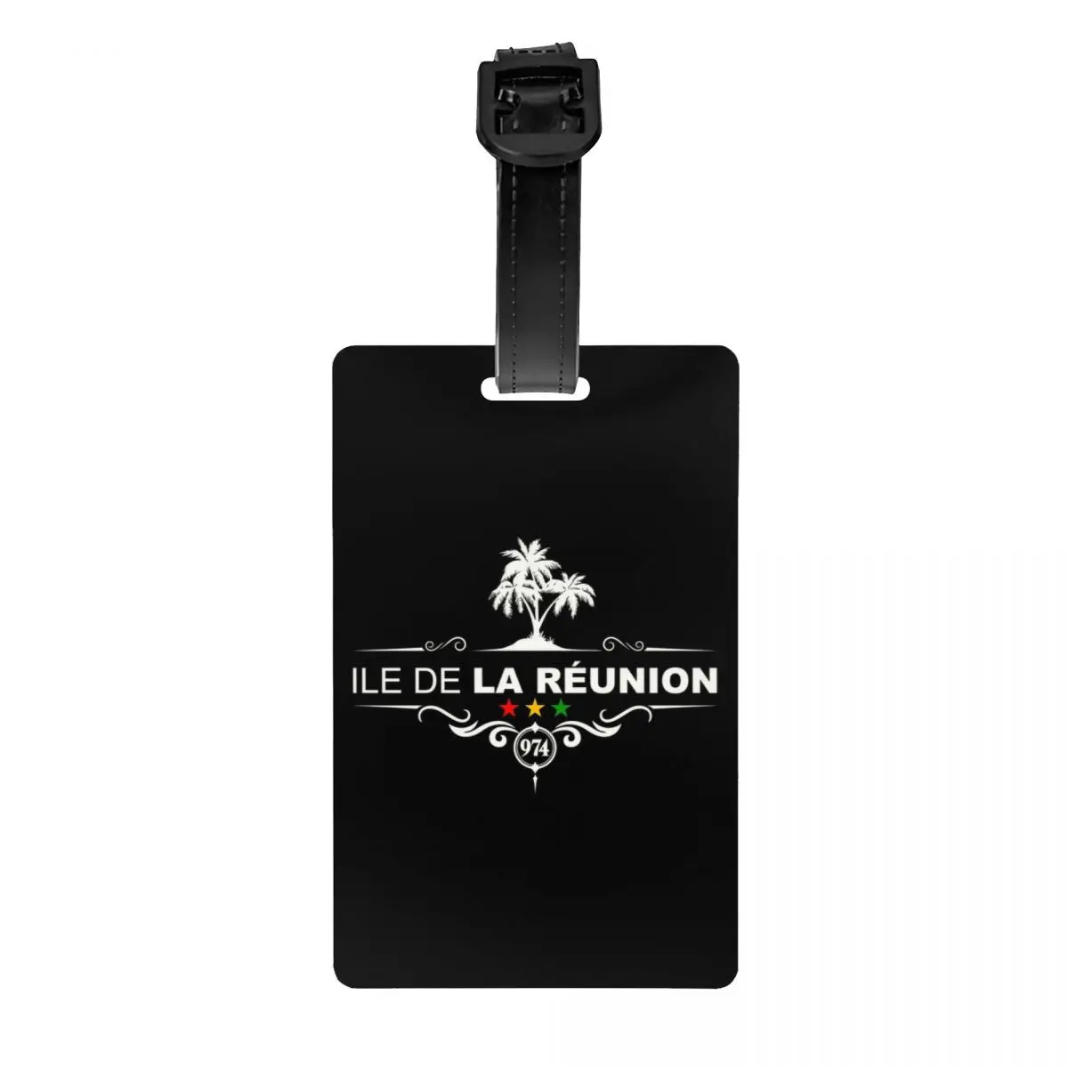 

Custom Reunion Island 974 Luggage Tag Privacy Protection Reunionese Proud Baggage Tags Travel Bag Labels Suitcase