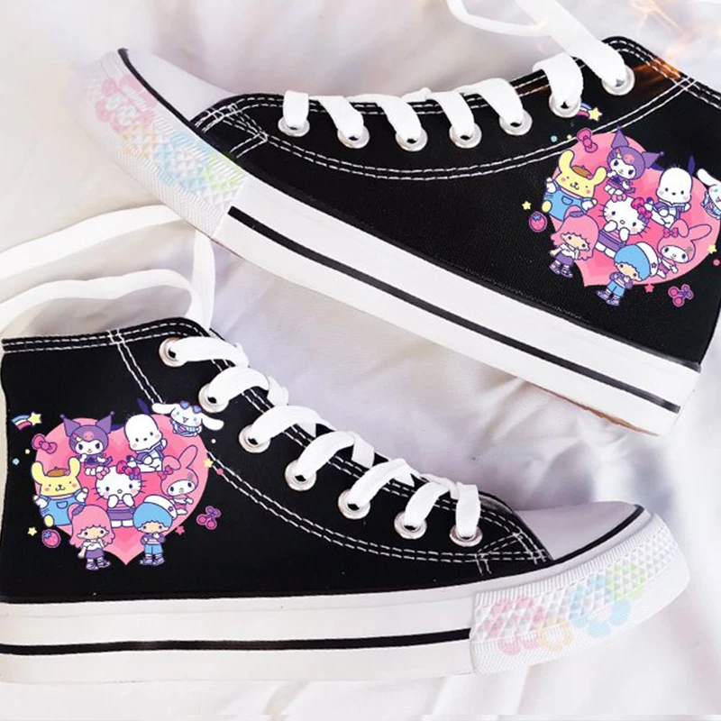 Kawaii Sanrios Kuromi Mymelody Cinnamoroll Canvas Shoe Fashion Cartoon Winter Thickening Cute Girl Birthday Gift For Children
Kawaii Sanrios Kuromi Mymelody Cinnamoroll Canvas Shoe Fashion Cartoon Winter Thickening Cute Girl Birthday Gift For Children