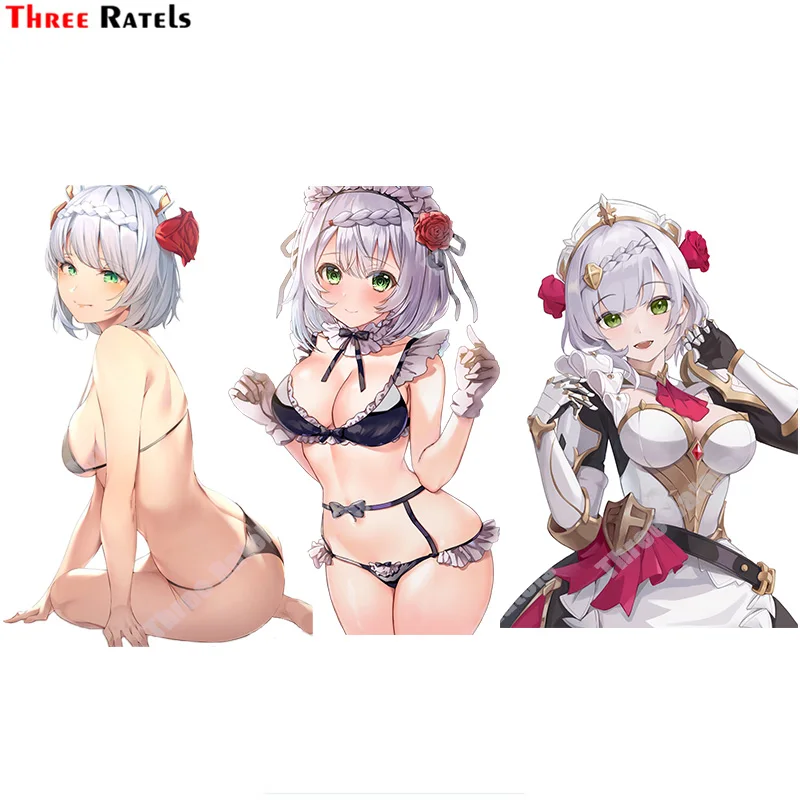 

Three Ratels A809 Anime Game Role Of Noelle Genshin Impact Funny Personalized Stickers And Decals For Laptop Cup Decoration