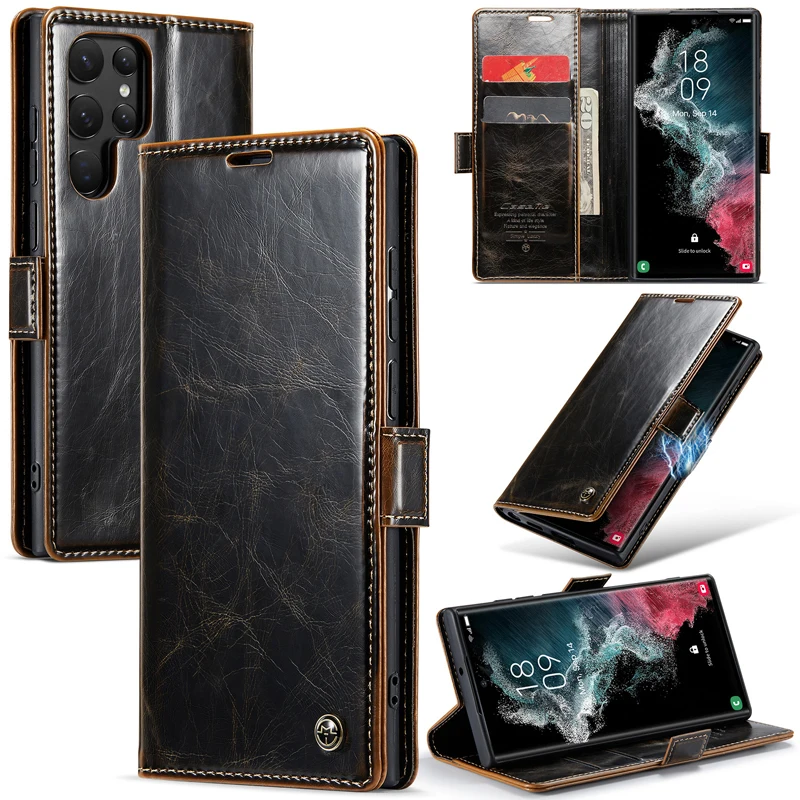 For Samsung Galaxy S22 S23 Ultra 5G Case CaseMe Shockproof Magnetic Leather Book Wallet Stand Cover With Card Slot for S23 Ultra
For Samsung Galaxy S22 S23 Ultra 5G Case CaseMe Shockproof Magnetic Leather Book Wallet Stand Cover With Card Slot for S23 Ultra