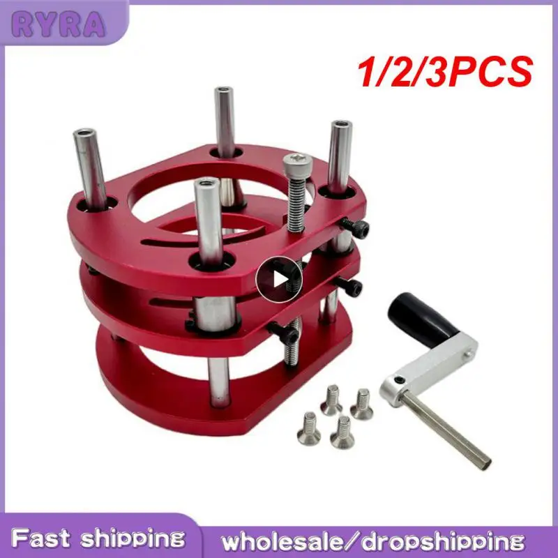 

1/2/3PCS Router Lift for 65mm Diameter Motors - Woodworking Router Table Insert Plate Lift Base - Wood Router Working Benches