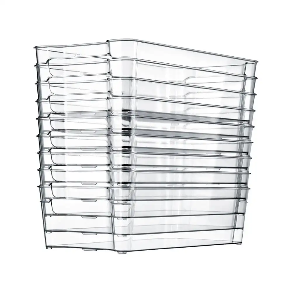 NutriChef Refrigerator Set Organizer Bins - Stackable Clear Plastic Bin with Handles, Egg Tray - for Fridge,
NutriChef Refrigerator Set Organizer Bins - Stackable Clear Plastic Bin with Handles, Egg Tray - for Fridge,