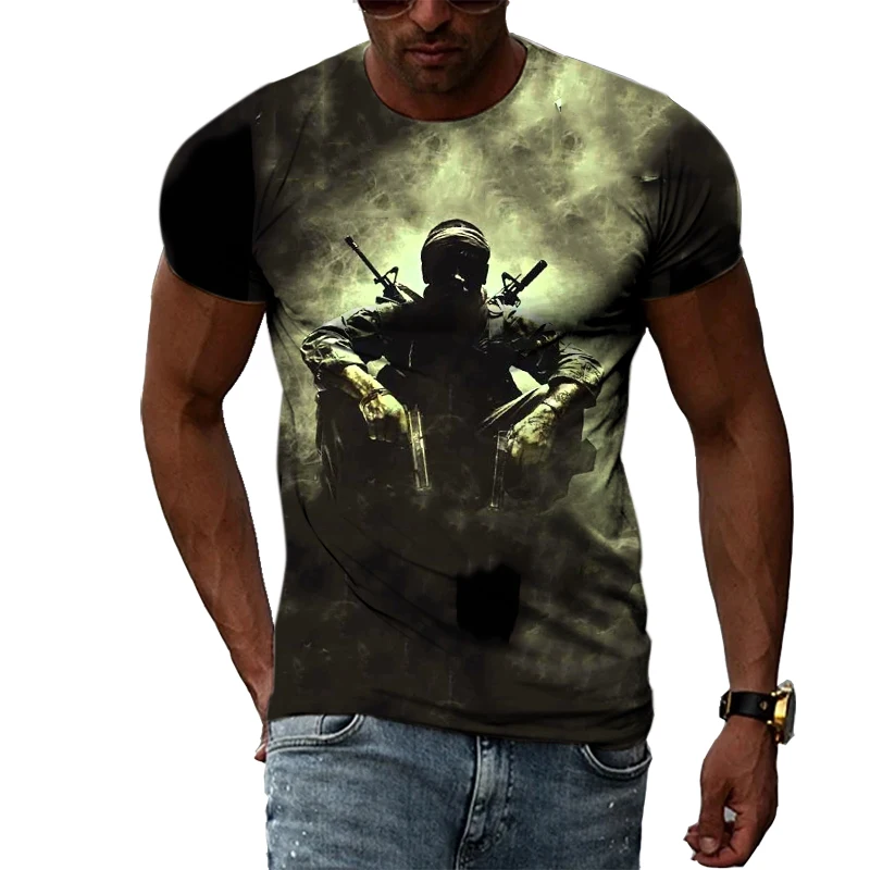 Summer Personality 3D Printing Men's T-Shirt Special Forces Veterans Classic Short Sleeve Trend Casual Quick Dry Sports Shirt
Summer Personality 3D Printing Men's T-Shirt Special Forces Veterans Classic Short Sleeve Trend Casual Quick Dry Sports Shirt