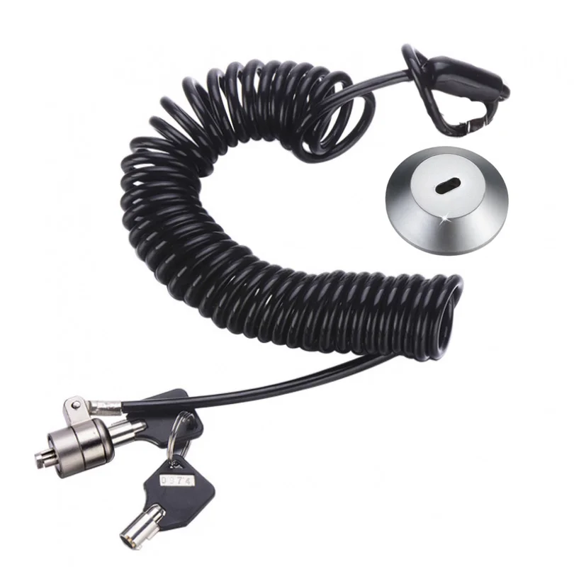 Universal Laptop Lock Retractable Spring Rope Steel Cable Computer Lock for Tablet with External Security Lock Hole Base 2 Keys
Universal Laptop Lock Retractable Spring Rope Steel Cable Computer Lock for Tablet with External Security Lock Hole Base 2 Keys
