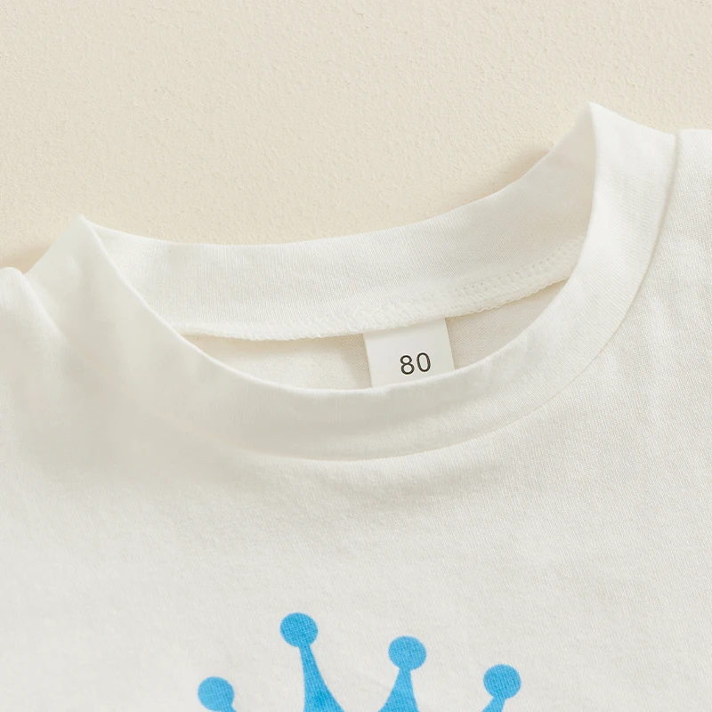 Baby Boys 1st Birthday Outfits Letter Print Short Sleeve T-Shirts and Shorts 2Pcs Summer Clothes Set
Baby Boys 1st Birthday Outfits Letter Print Short Sleeve T-Shirts and Shorts 2Pcs Summer Clothes Set