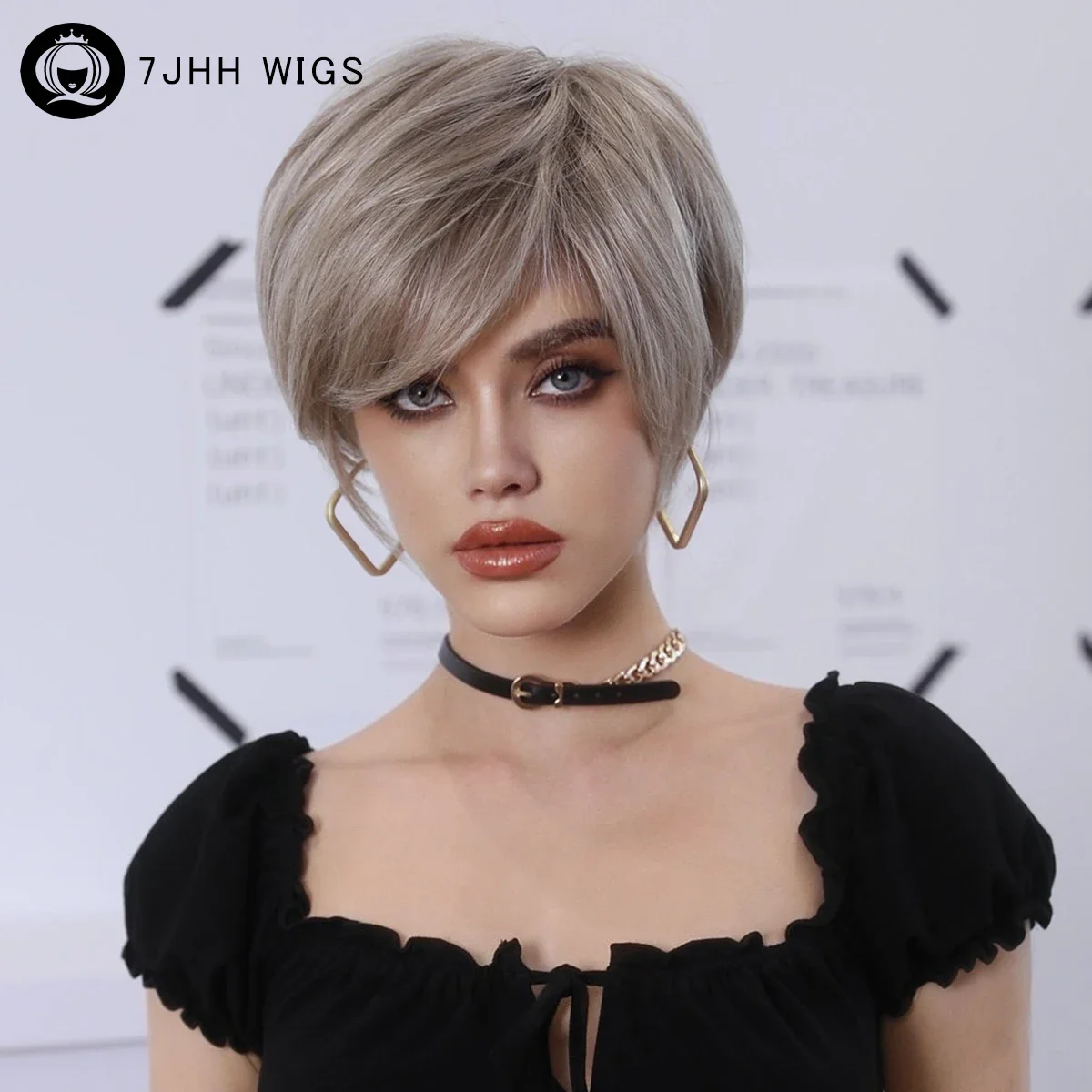 7JHH WIGS Synthetic Short Straight Bob Wig Champagne Hair Wigs with Bangs for Women Daily Party High Density Heat Resistant
7JHH WIGS Synthetic Short Straight Bob Wig Champagne Hair Wigs with Bangs for Women Daily Party High Density Heat Resistant