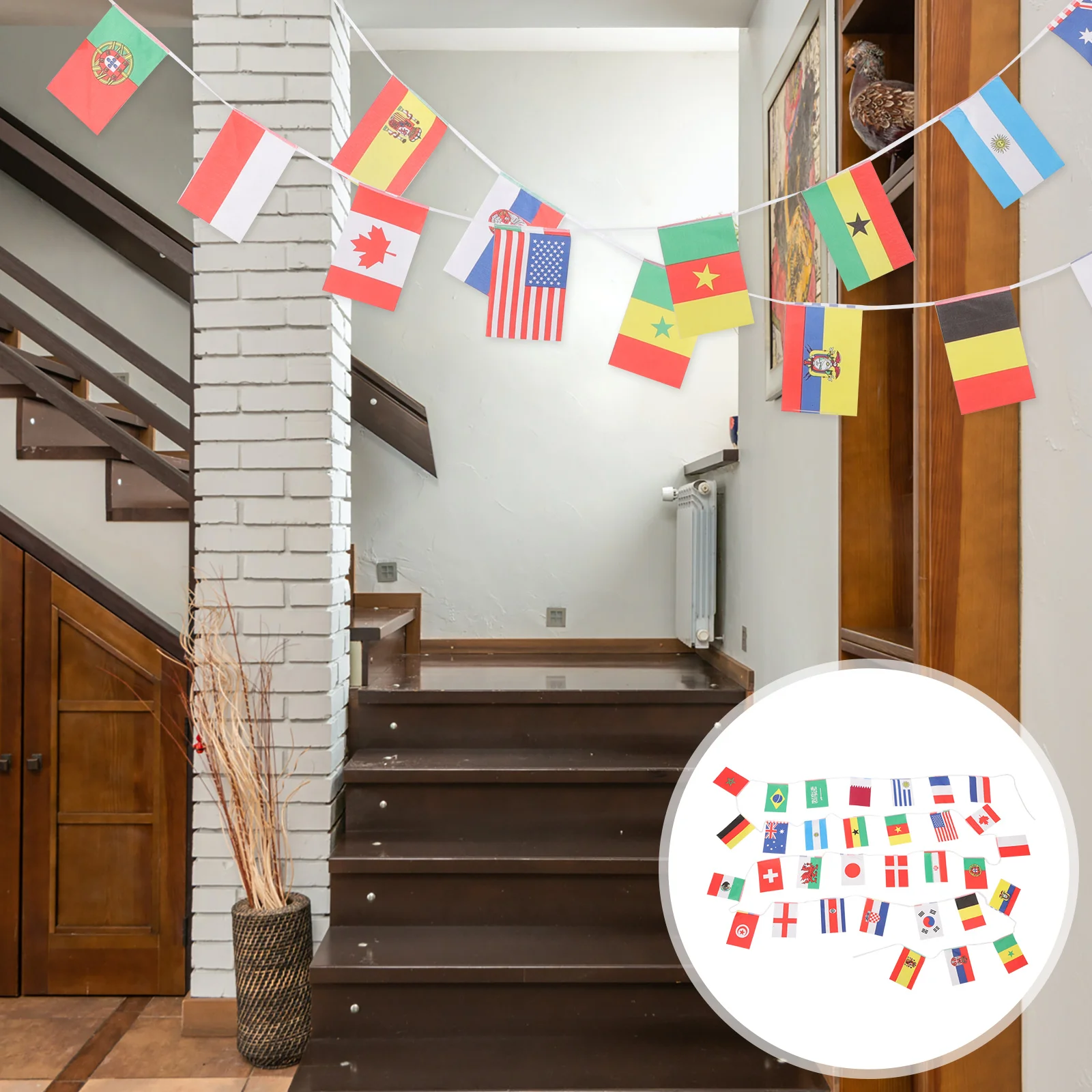 String Flag Decor for Wall Party Decorative Banners Trim Walls Hanging Country Bunting Polyester Flags
String Flag Decor for Wall Party Decorative Banners Trim Walls Hanging Country Bunting Polyester Flags