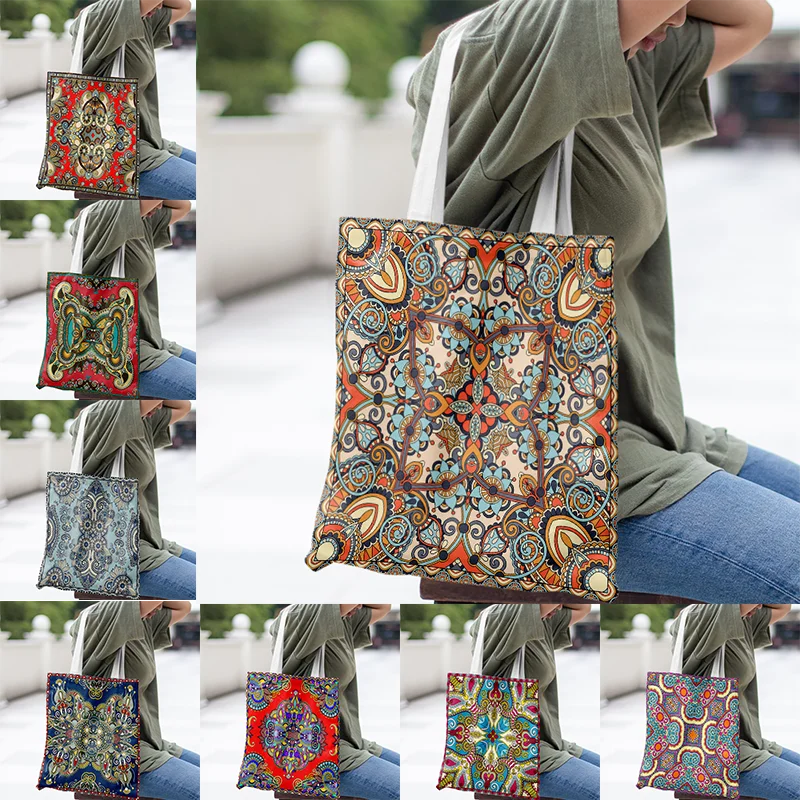 Luxury Canvas Bag Leisure Large Handbag Women's Environmental Shopping Handbag Retro Printing Large Capacity Bag Can Be Washed
Luxury Canvas Bag Leisure Large Handbag Women's Environmental Shopping Handbag Retro Printing Large Capacity Bag Can Be Washed