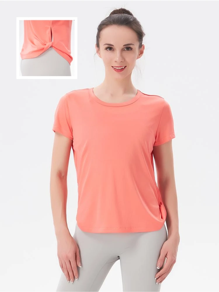 Women's Yoga Short Sleeve Breathable Quick Drying Sports Tops Skin Friendly Soft Fitness Vest New Solid Color Running T-shirt
Women's Yoga Short Sleeve Breathable Quick Drying Sports Tops Skin Friendly Soft Fitness Vest New Solid Color Running T-shirt