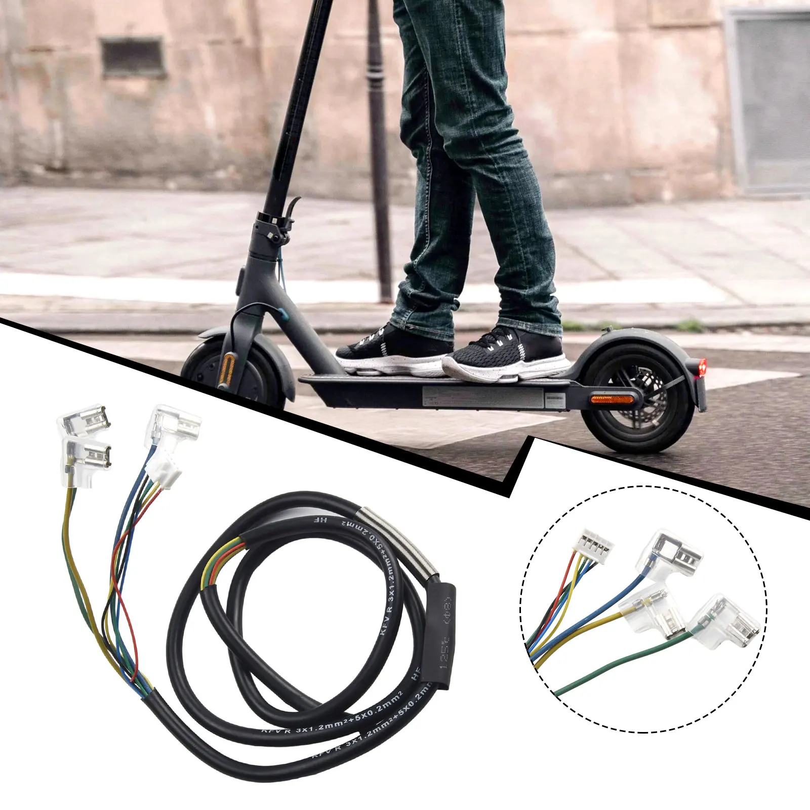 Electric Scooter Motor Wire 50g Black Color Plastic+metal Black Motor Replacement High Quality Replacement Line
Electric Scooter Motor Wire 50g Black Color Plastic+metal Black Motor Replacement High Quality Replacement Line