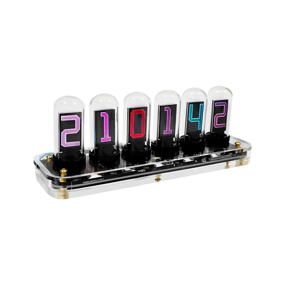Digital IPS Color Screen Quasi Nixie Tube Clock Desktop Electronic Calendar Time Photo Glow Tube Alarm Clock Desk Decoration
Digital IPS Color Screen Quasi Nixie Tube Clock Desktop Electronic Calendar Time Photo Glow Tube Alarm Clock Desk Decoration