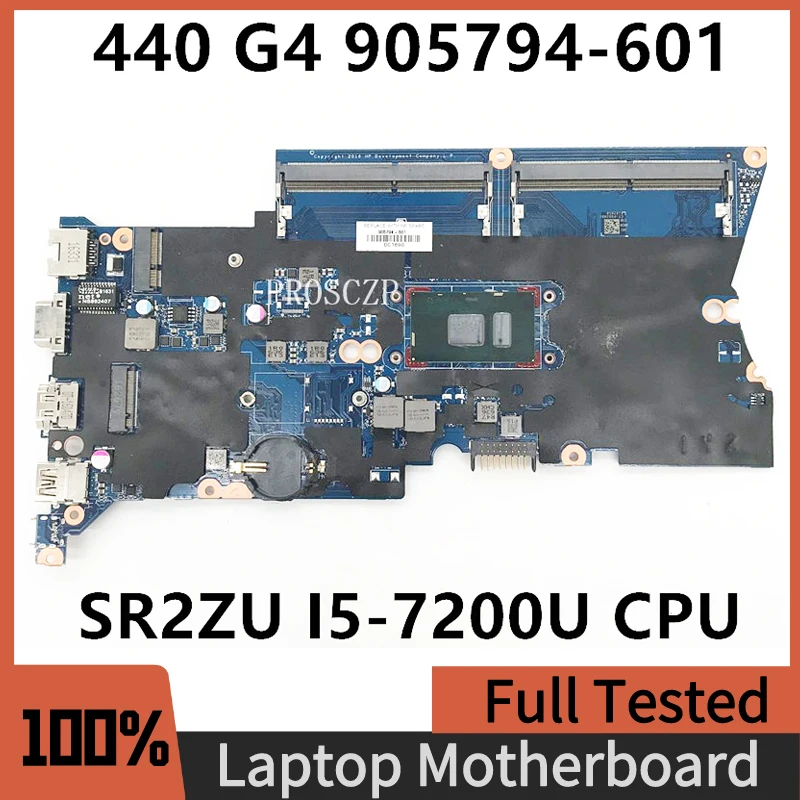905794-601 810242-002 Высокое качество для HP ProBook 430 440 G4 материнская плата для ноутбука с процессором SR2ZU I5-7200U 100% Полная работа
905794-601 810242-002 Высокое качество для HP ProBook 430 440 G4 материнская плата для ноутбука с процессором SR2ZU I5-7200U 100% Полная работа