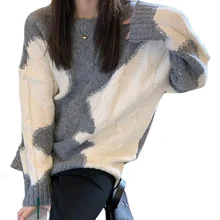Lazy Style Loose Cute Stitching Top Plus Velvet Autumn and Winter New Hit Color Twist Pullover Retro Japanese Lazy Style Sweater
Lazy Style Loose Cute Stitching Top Plus Velvet Autumn and Winter New Hit Color Twist Pullover Retro Japanese Lazy Style Sweater