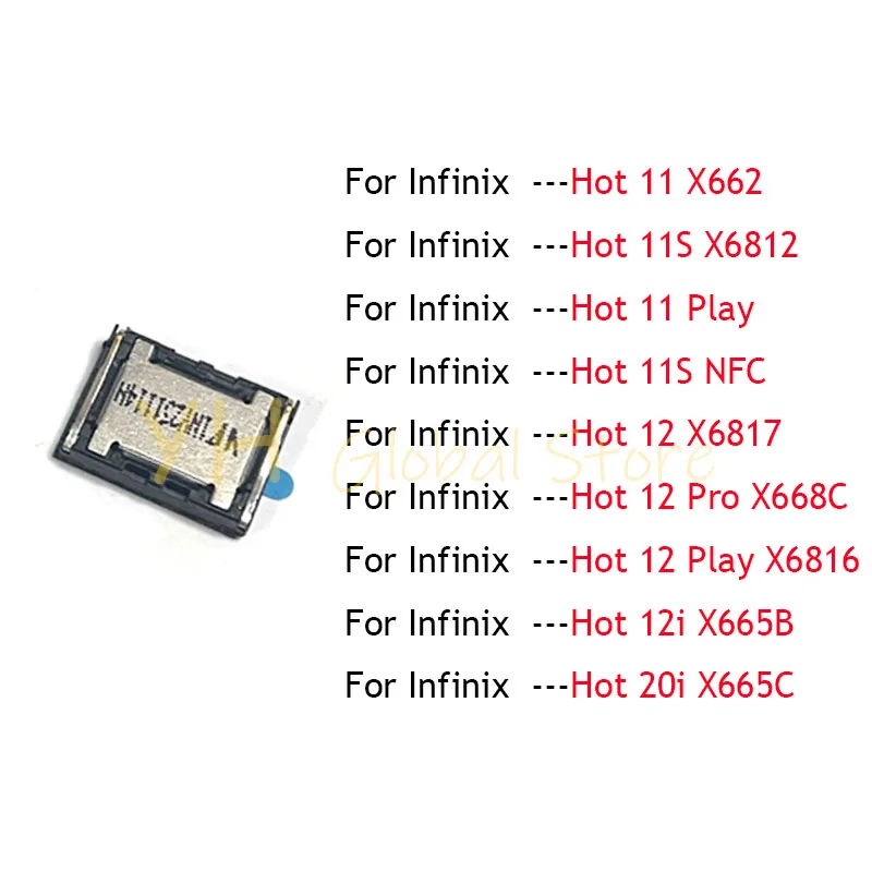 

5PCS Loudspeaker For Infinix 20i 12i 12 11 Play Pro 11S NFC X662 X6812 X6817 X668C X668 X665 Loud Speaker Buzzer Ringer Flex