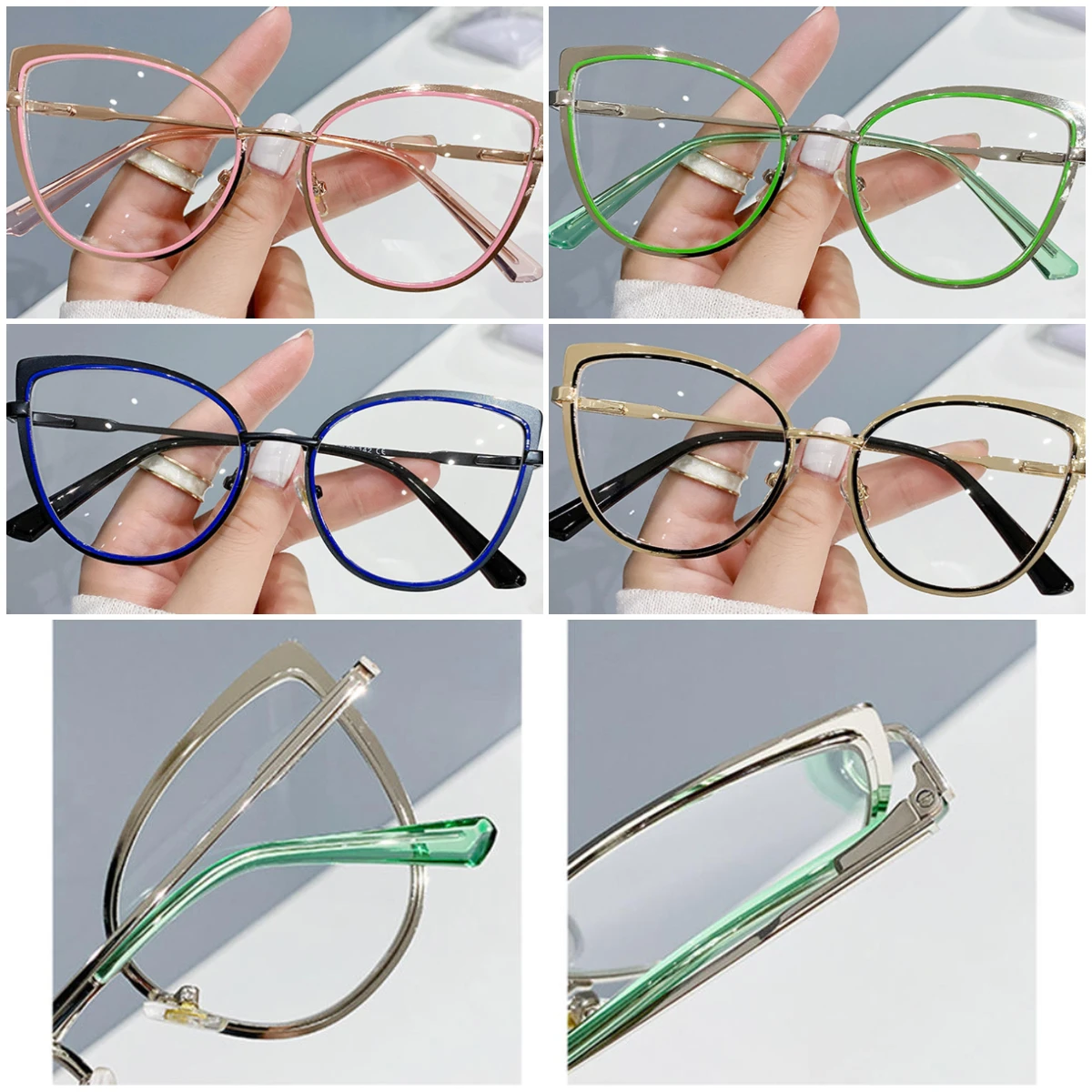 Retro Metal Frame Glasses Women Men Computer Eye Anti-blue Light Glasses Transparent Protection Eyeglass
Retro Metal Frame Glasses Women Men Computer Eye Anti-blue Light Glasses Transparent Protection Eyeglass