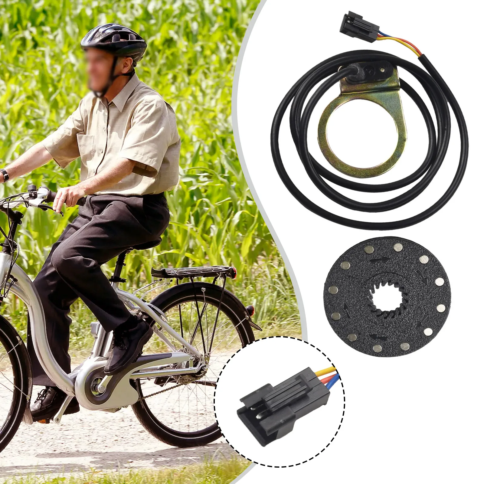 1pc Pulse Assist Sensor Alloy Electric Bicycle Pedal PAS System Assistant Sensor 5/8/12 Magnets Speed Sensor SM-3A Plug
1pc Pulse Assist Sensor Alloy Electric Bicycle Pedal PAS System Assistant Sensor 5/8/12 Magnets Speed Sensor SM-3A Plug