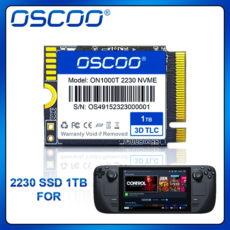 2pcs/1pcs 2230 Ssd 1tb Internal for Laptops SD NVME PCIE4.0 2230 Hard Drives Compatible PC 5500MB/S Hard Disk for SteamDeck
2pcs/1pcs 2230 Ssd 1tb Internal for Laptops SD NVME PCIE4.0 2230 Hard Drives Compatible PC 5500MB/S Hard Disk for SteamDeck
