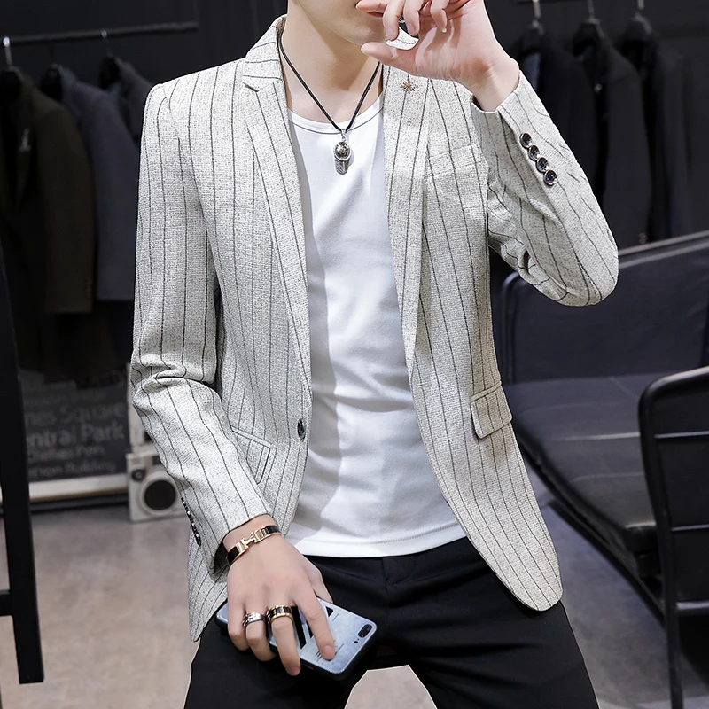2023 New Men's Gentleman Korean Version of Fashion Business Slim Wedding Everything Casual Plaid Best Man Italian Style Blazer
2023 New Men's Gentleman Korean Version of Fashion Business Slim Wedding Everything Casual Plaid Best Man Italian Style Blazer