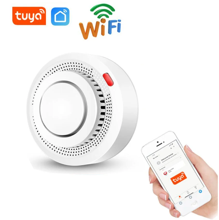 Смарт-датчик дыма Tuya с Wi-Fi, детектор пожарной безопасности, дистанционное управление через приложение
Смарт-датчик дыма Tuya с Wi-Fi, детектор пожарной безопасности, дистанционное управление через приложение