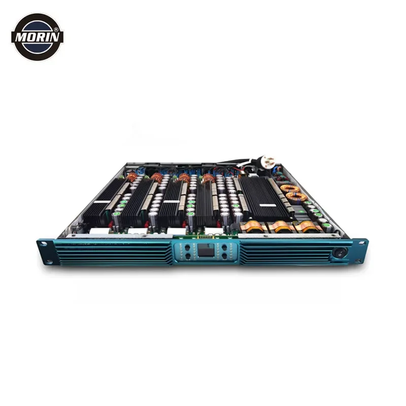 1U Class D High Power 4 Channel x 3100 Watts Digital Professional Power Amplifier
1U Class D High Power 4 Channel x 3100 Watts Digital Professional Power Amplifier