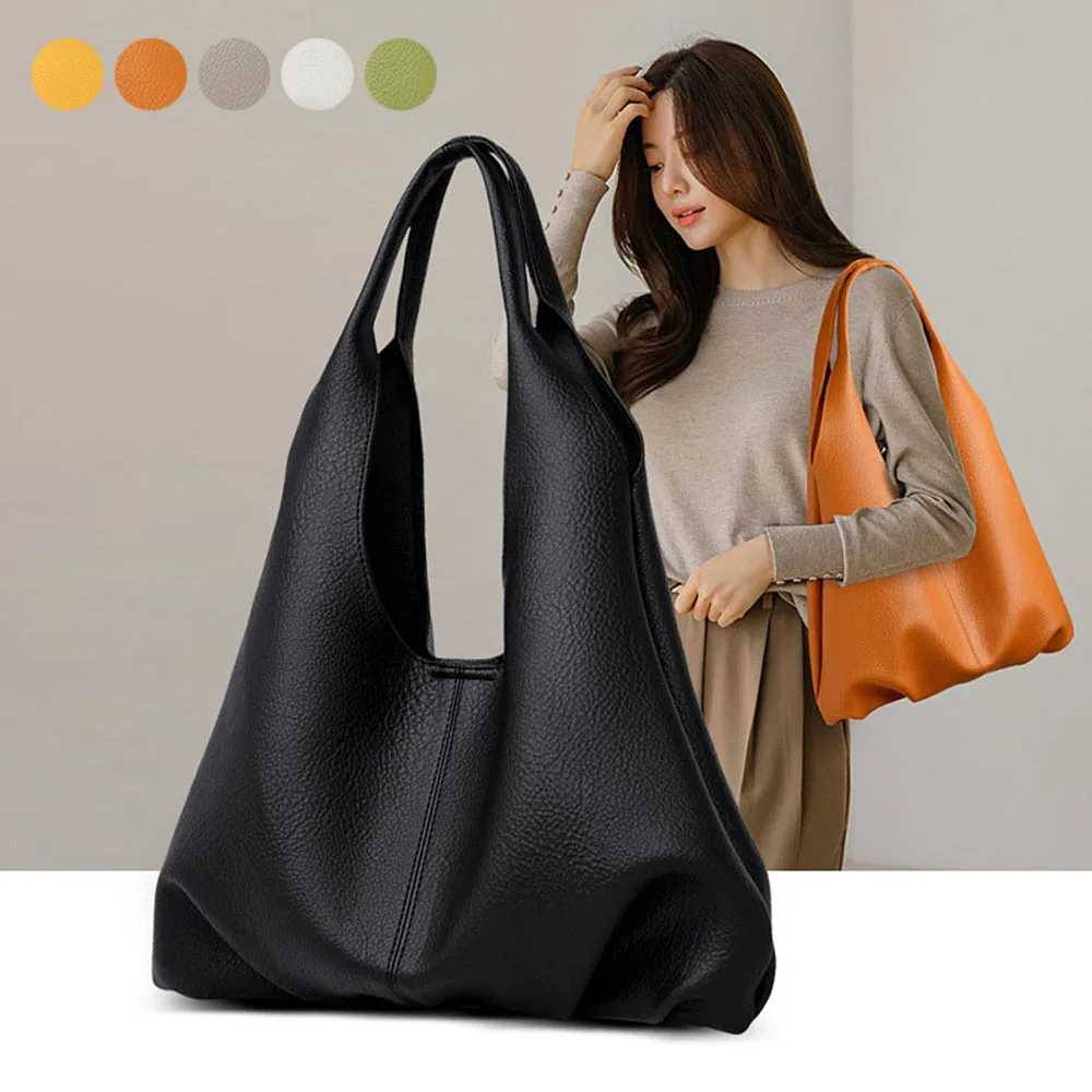 Women Large Capacity Solid Color Casual Handbags Luxury Soft Leather Shoulder Bag Female Unique Portable Shopper Messenger Bag
Women Large Capacity Solid Color Casual Handbags Luxury Soft Leather Shoulder Bag Female Unique Portable Shopper Messenger Bag