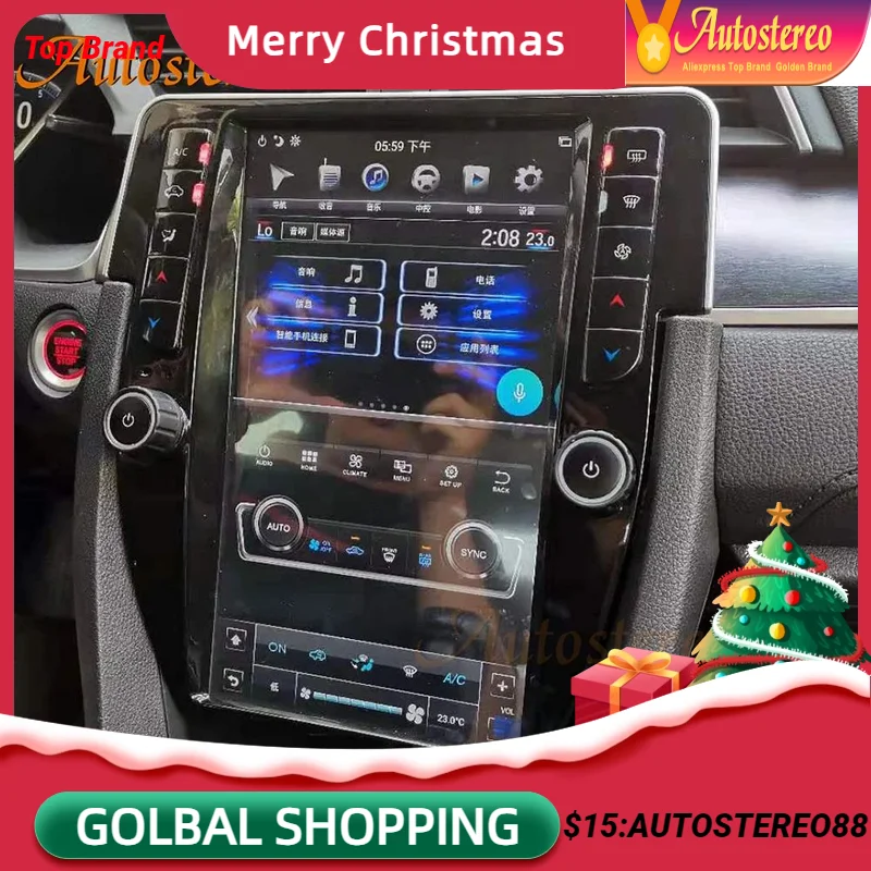 Tesla Radio 12.1‘’ Android For Honda Civic 2016-2020 Car GPS Navigation Auto Stereo Head Unit Multimedia Player Tape Electronic
Tesla Radio 12.1‘’ Android For Honda Civic 2016-2020 Car GPS Navigation Auto Stereo Head Unit Multimedia Player Tape Electronic