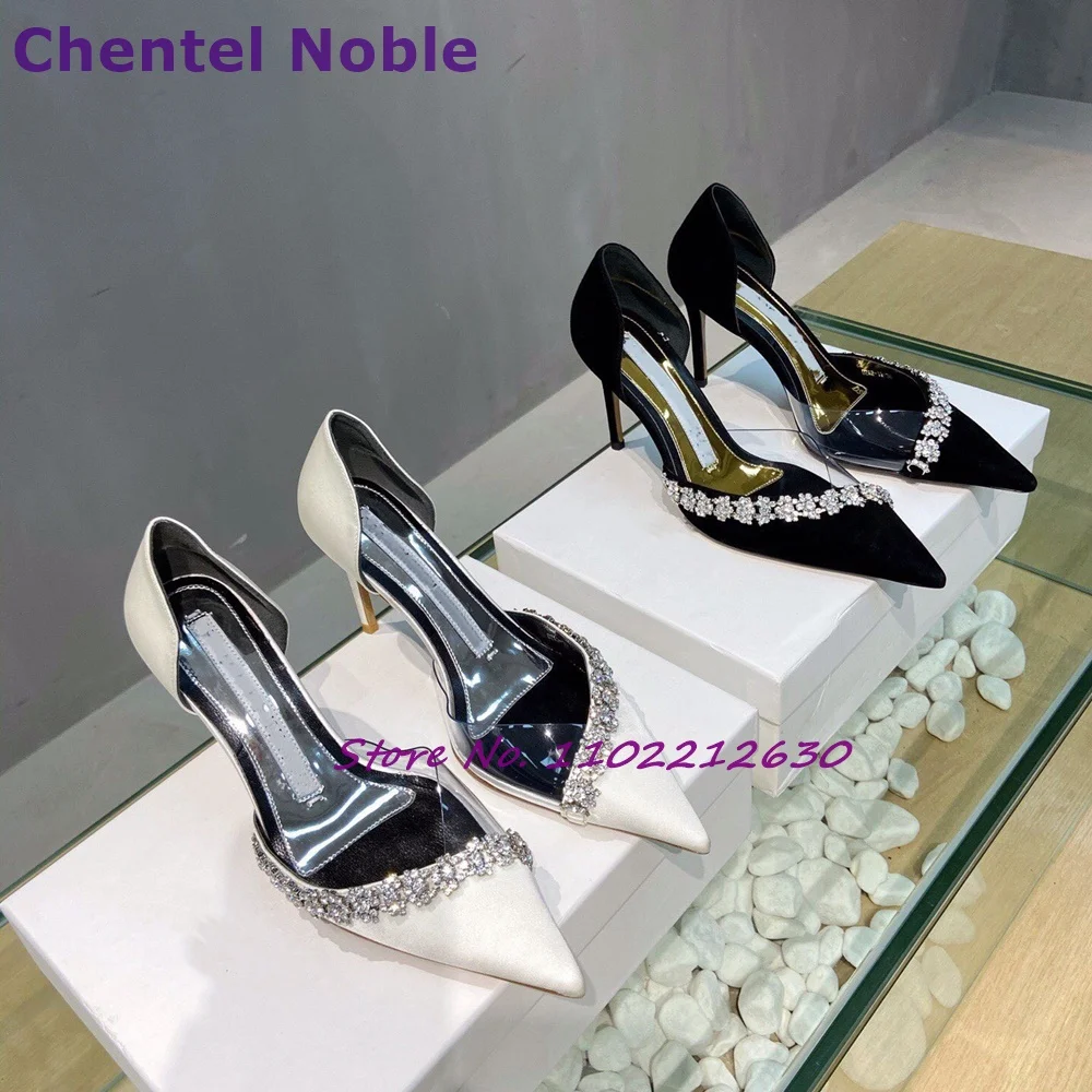 Rhinestone Pointy Toe Pumps Slip On Thin High Heels Cover Heel Stilettos Newest Fashion Elegant Luxury Women Shoes Party Wedding
Rhinestone Pointy Toe Pumps Slip On Thin High Heels Cover Heel Stilettos Newest Fashion Elegant Luxury Women Shoes Party Wedding