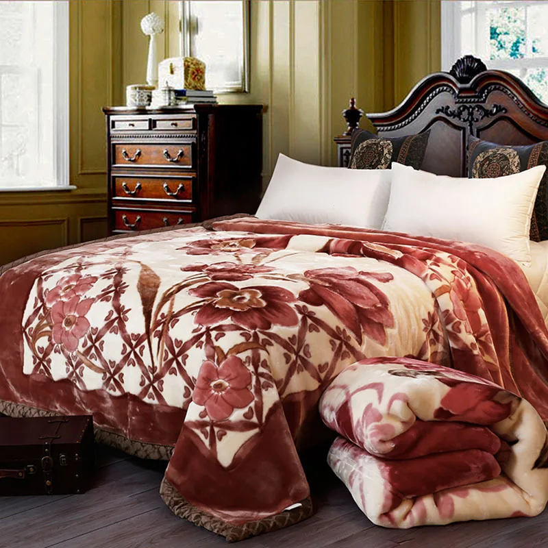 2023 Rushed Double Layer Thick Blankets Soft Warm Wedding Polyester Winter Rose For Printed Mink Pattern Beds Raschel Blankets
2023 Rushed Double Layer Thick Blankets Soft Warm Wedding Polyester Winter Rose For Printed Mink Pattern Beds Raschel Blankets