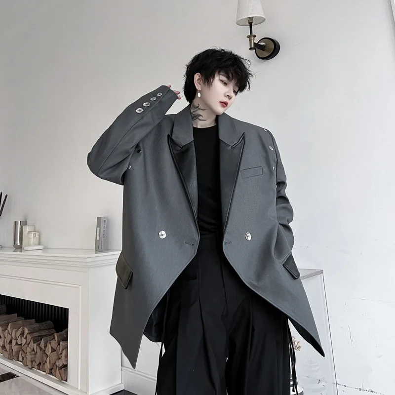 SuperAen Oversize Casual Double-breasted Suit 2023 Autumn Original Design Loose Suit Decorated Leather Rivets Blazer
SuperAen Oversize Casual Double-breasted Suit 2023 Autumn Original Design Loose Suit Decorated Leather Rivets Blazer