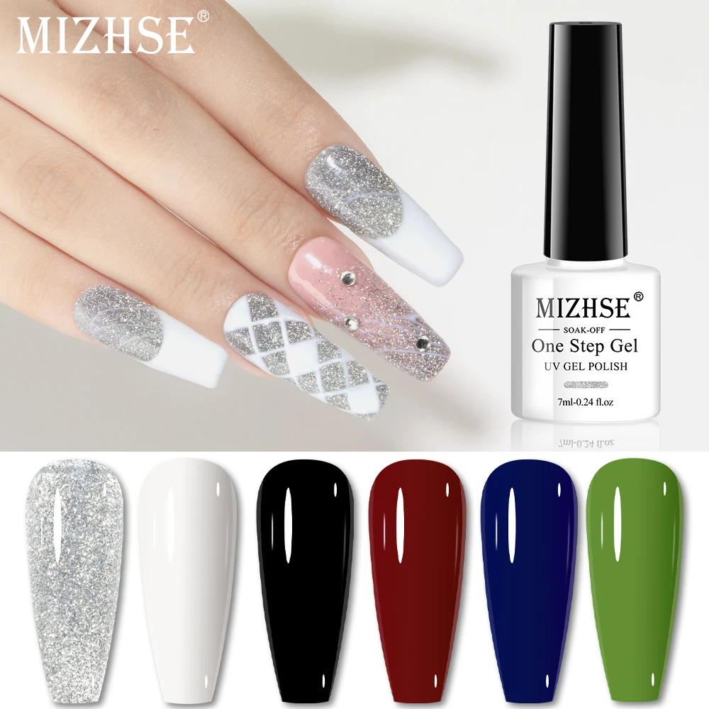 MIZHSE 7ml One Step Gel Nail Polish 3 In 1 Gel Professional Soak Off UV/LED Gel No Needed Base Top Coat Manicure Nail Art Design
MIZHSE 7ml One Step Gel Nail Polish 3 In 1 Gel Professional Soak Off UV/LED Gel No Needed Base Top Coat Manicure Nail Art Design