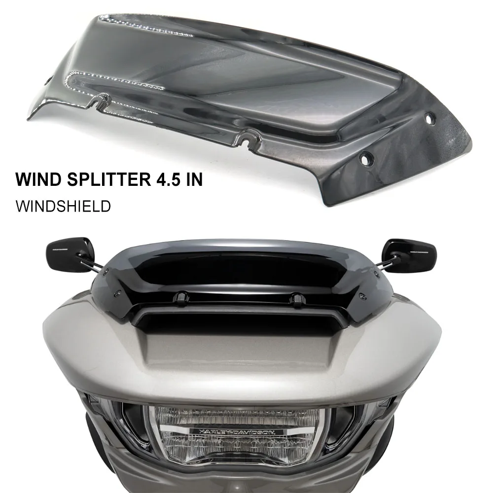 

4.5" Motorcycle Accessory Windshield Windscreen Case For Harley 2023 2024 TOURING CVO Road Glide FLTRXSE
