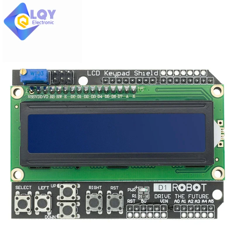 LQY ЖК-экран с клавиатурой LCD1602, ЖК-дисплей 1602, модуль дисплея, синий экран для Arduino
LQY ЖК-экран с клавиатурой LCD1602, ЖК-дисплей 1602, модуль дисплея, синий экран для Arduino