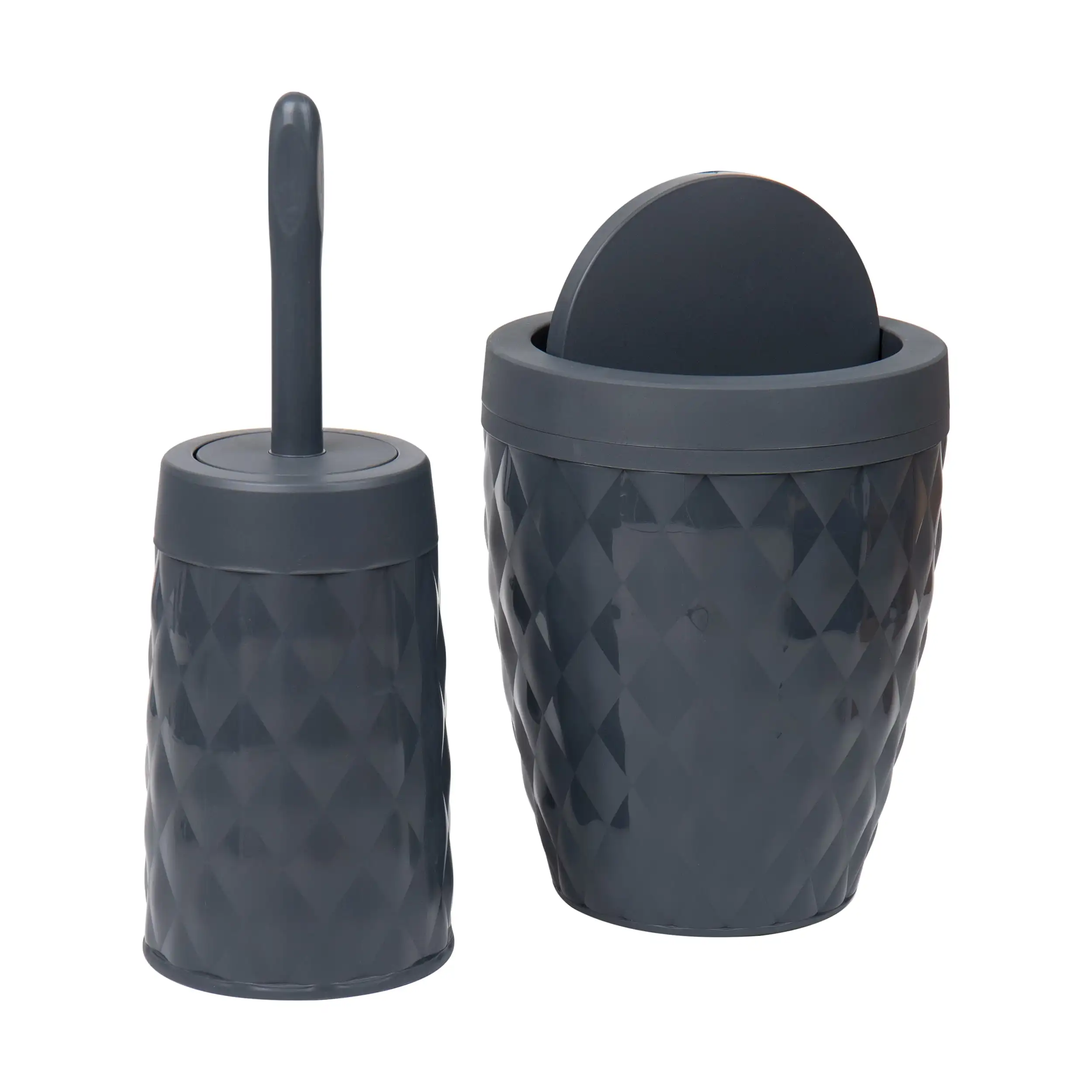 Mind Reader Basket Collection, Plastic Wastebasket and Toilet Brush Set, Set of 2, Gray
Mind Reader Basket Collection, Plastic Wastebasket and Toilet Brush Set, Set of 2, Gray