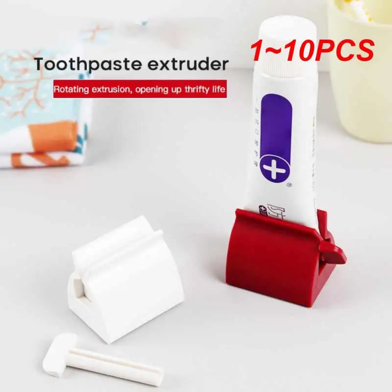 

1~10PCS Toothpaste Dispenser Tube Squeezer Tooth Paste Squeezer Facial Cleanser Press Rolling Holder Bathroom Accessories For