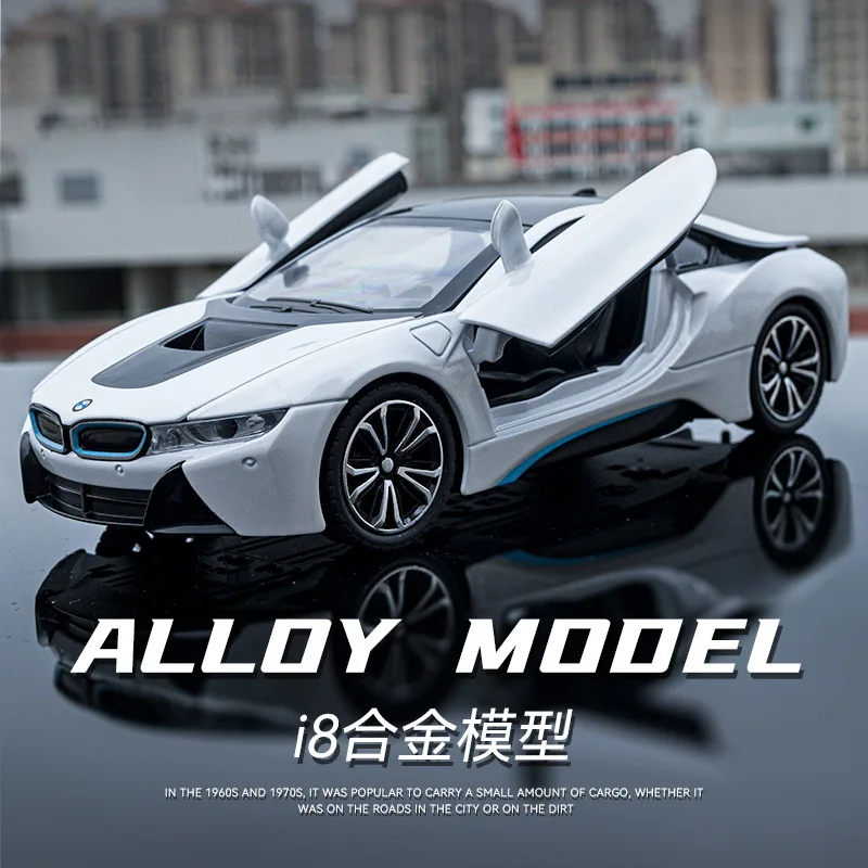 Diecast 1:24 Alloy Model Car Simulation I8 New Energy Vehicles Metal Miniature Supercar for Children Kid Boy Gifts Christmas Toy
Diecast 1:24 Alloy Model Car Simulation I8 New Energy Vehicles Metal Miniature Supercar for Children Kid Boy Gifts Christmas Toy