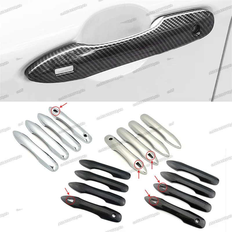

carbon fiber car door handle cover trims for toyota avalon xx50 2019 2020 2021 2022 accessories hybrid auto styling interior