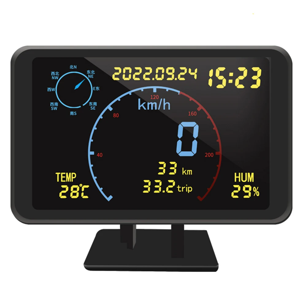 Current Wide Voltage Range Car HUD Display Wide Voltage Range Automatic Power On Off Car Mounted GPS Speedometer
Current Wide Voltage Range Car HUD Display Wide Voltage Range Automatic Power On Off Car Mounted GPS Speedometer