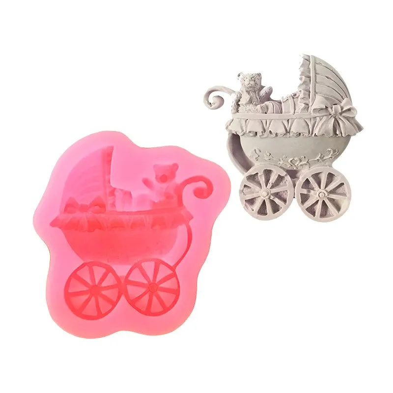 Baby Stroller Liquid Silicone Mold DIY Fondant Mousse Chocolate Cake Dessert Table Pastry Cookies Decorate Kitchen Baking Tools
Baby Stroller Liquid Silicone Mold DIY Fondant Mousse Chocolate Cake Dessert Table Pastry Cookies Decorate Kitchen Baking Tools