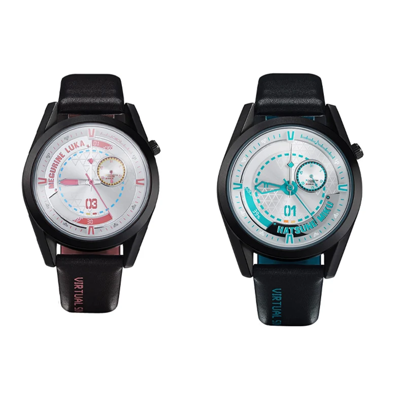Kawaii Hatsune Miku Electronic Four-Hand Quartz Watch Three Degrees Waterproof Leather Strap Animation Peripherals Student Gift
Kawaii Hatsune Miku Electronic Four-Hand Quartz Watch Three Degrees Waterproof Leather Strap Animation Peripherals Student Gift
