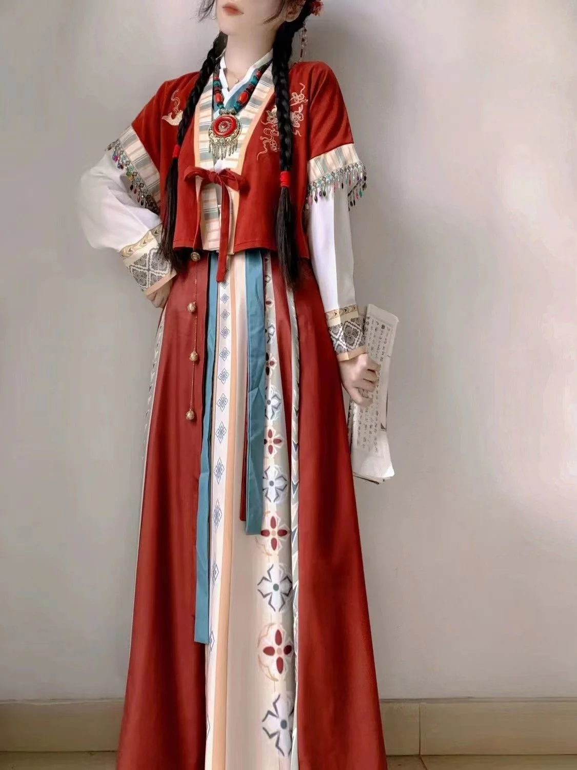 New Han Chinese Clothes 3Pcs Set Adult Style Traditional Dress Female Fairy Cosplay Costume Red Hanfu For Women Skirts
New Han Chinese Clothes 3Pcs Set Adult Style Traditional Dress Female Fairy Cosplay Costume Red Hanfu For Women Skirts