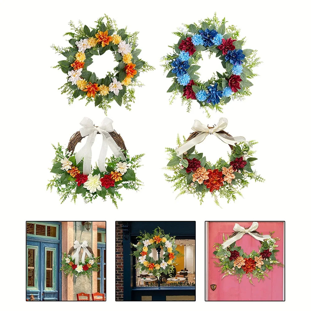 Wildflower Wreath Fake Spring Plastic Branch Wreath Simulate Wreath Artificial Rose Leaf Dahlia Garland Festival Door PartyDecor
Wildflower Wreath Fake Spring Plastic Branch Wreath Simulate Wreath Artificial Rose Leaf Dahlia Garland Festival Door PartyDecor