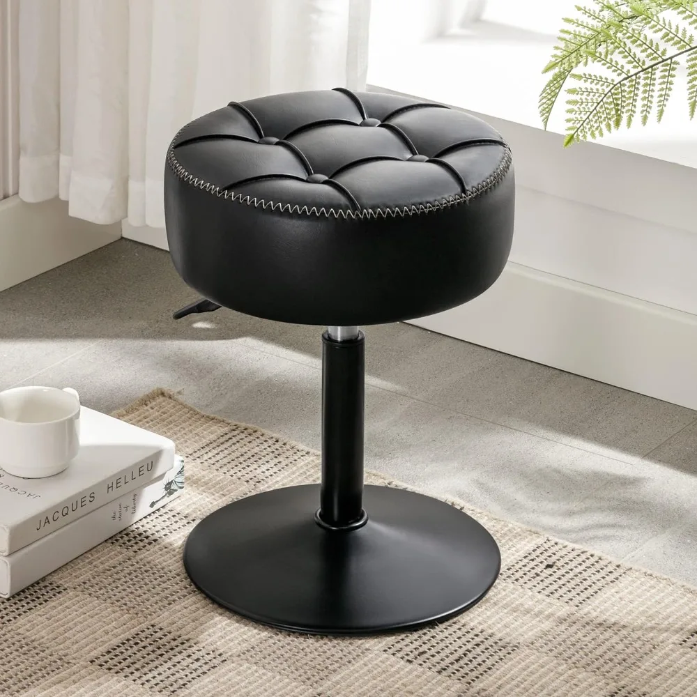 

Adjustable Vanity Stool Office Footrest Black Stool Chair for Vanity Furniture Living Room Stools & Ottomans Hallway Ottoman