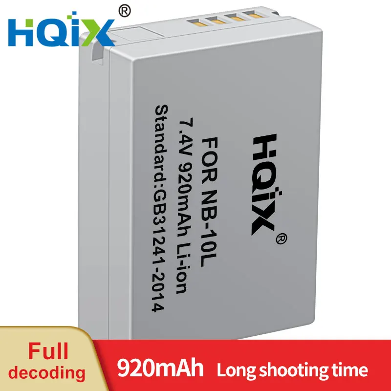 HQIX for Canon Powershot G1X SX50 G3X G15 G16 SX40 HS HS SX60 HS Camera NB-10L Charger Battery
HQIX for Canon Powershot G1X SX50 G3X G15 G16 SX40 HS HS SX60 HS Camera NB-10L Charger Battery