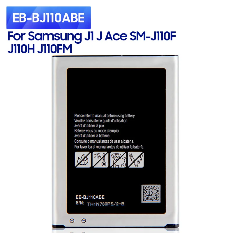 

NEW Replacement Battery EB-BJ110ABE For Samsung Galaxy J1 3G Version J Ace J110 SM-J110F J110H J11 1900mAh