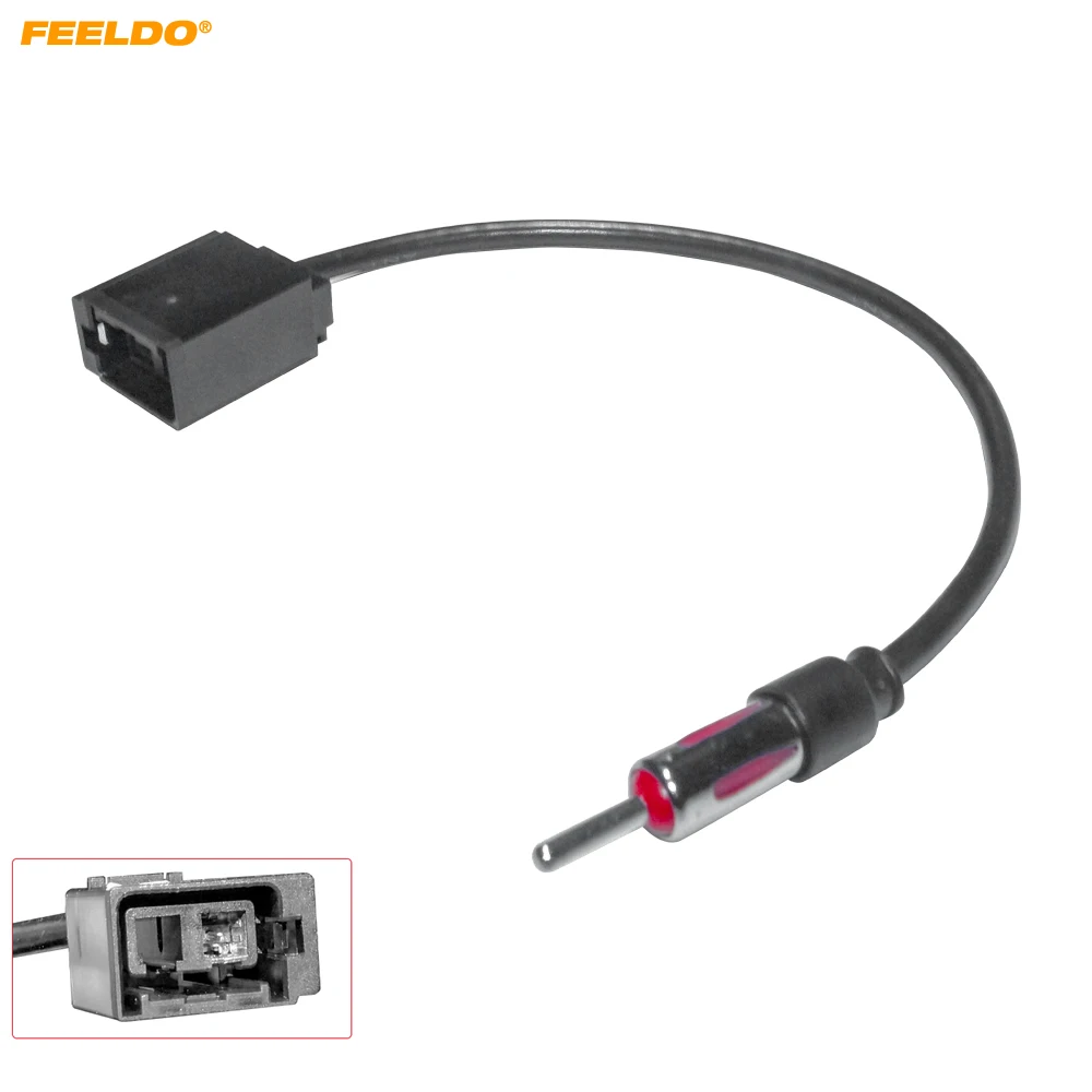 

FEELDO Car Audio Radio Antenna Adapter For Volvo Head Unit Wire Cable Part Aftermarket Stereo #HQ7606