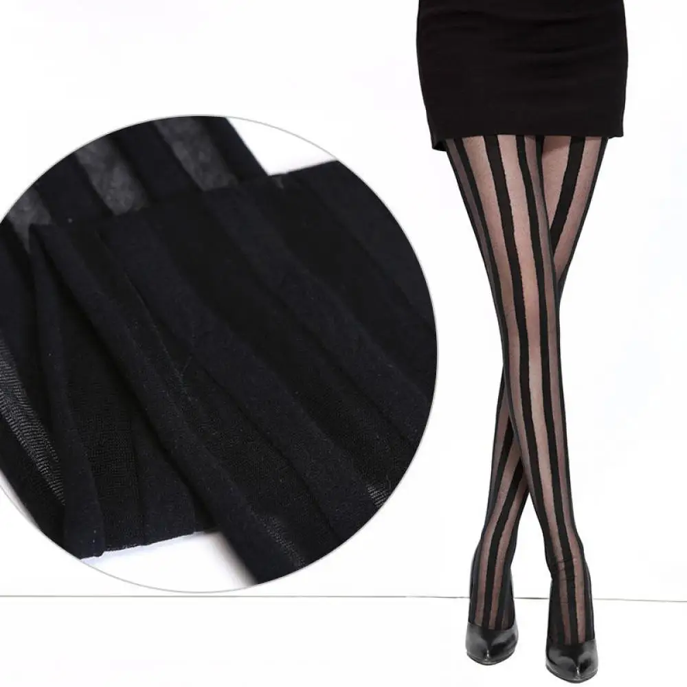 Vertical Stripes Tights Sexy Black Stockings Tights Pantyhose Lace Full Foot Elasticity Hollow Out Tights Lilita JK Tights
Vertical Stripes Tights Sexy Black Stockings Tights Pantyhose Lace Full Foot Elasticity Hollow Out Tights Lilita JK Tights