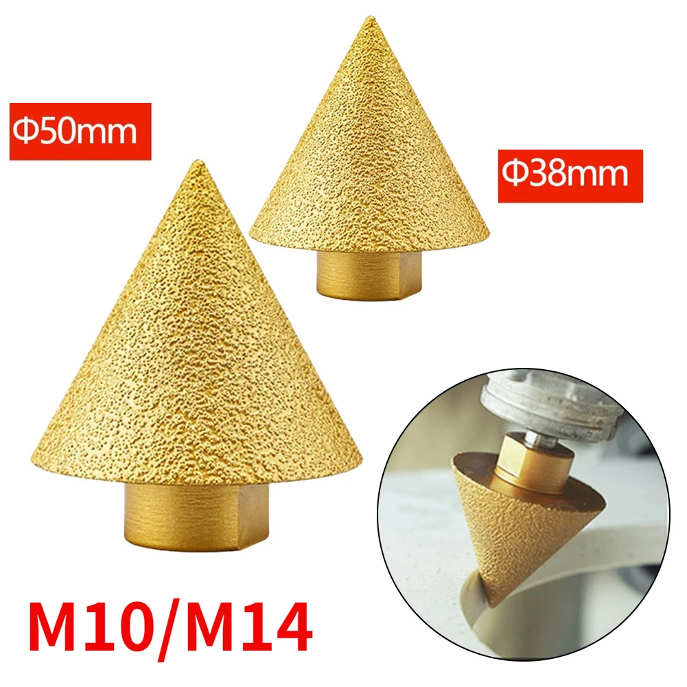 2/11PC M10 M14 Diamond Chamfer Bits 38mm/50mm Cone Carve Polishing Grinding Wheel For Porcelain Tiles Cutter Trimming
2/11PC M10 M14 Diamond Chamfer Bits 38mm/50mm Cone Carve Polishing Grinding Wheel For Porcelain Tiles Cutter Trimming