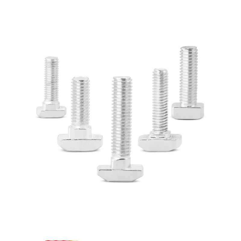 50Pcs T-shaped screw Aluminum profile accessories T-shaped hammer head screw Bow bolt M6 M8T type bolt
50Pcs T-shaped screw Aluminum profile accessories T-shaped hammer head screw Bow bolt M6 M8T type bolt